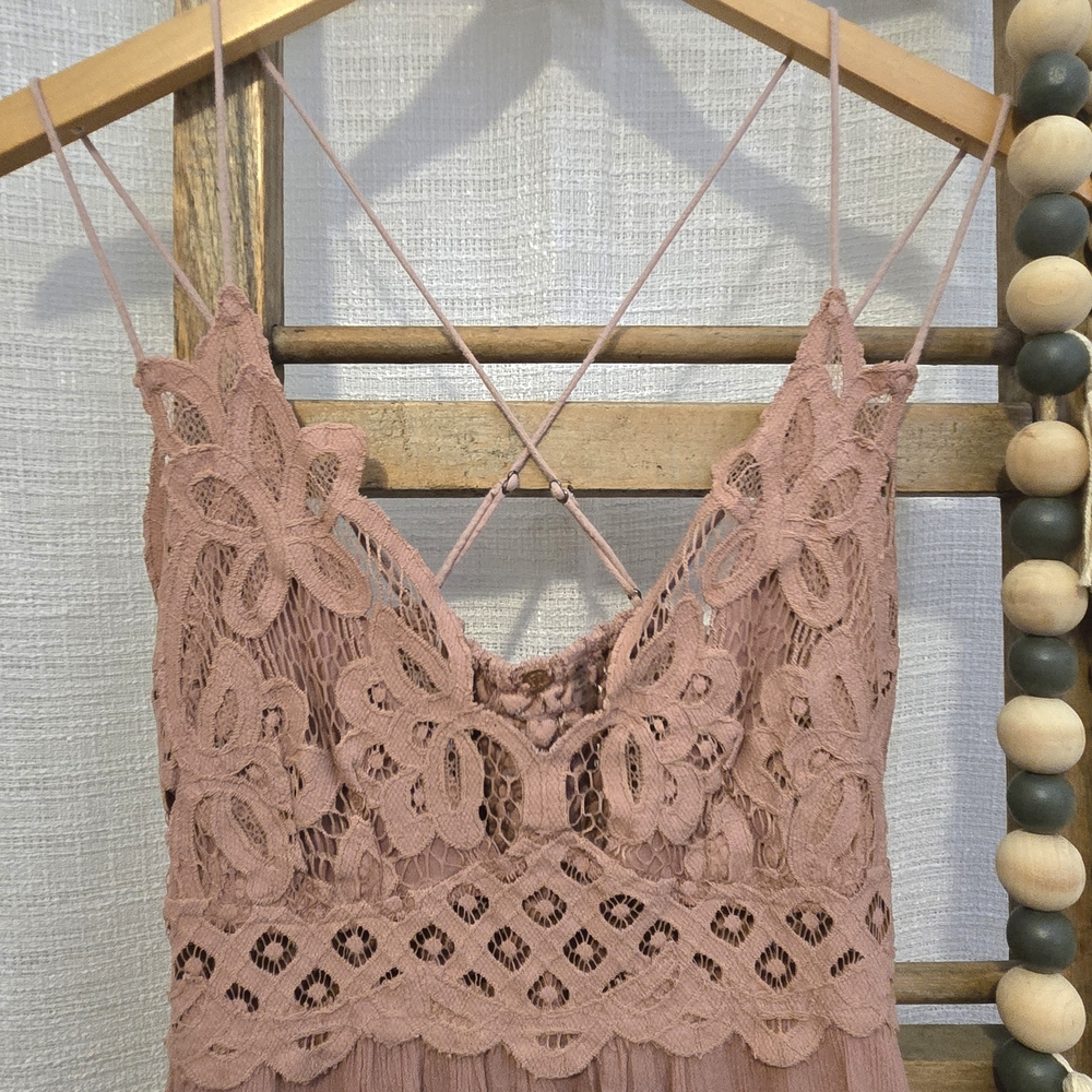 Free People Dusty Rose Mini Dress - Picture 4 of 6